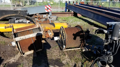 Export Logistics & Shipping, Inc. repairs Liebherr LTM1060 mobile crane from parts